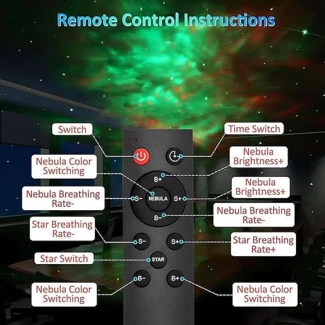 Astronaut Galaxy Starry Sky Projector with Timer Remote by DailySale