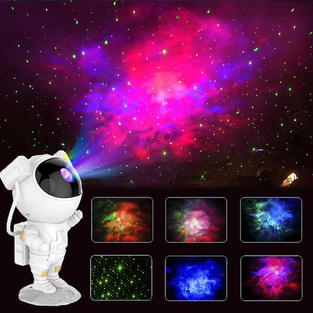Astronaut Galaxy Starry Sky Projector with Timer Remote by DailySale