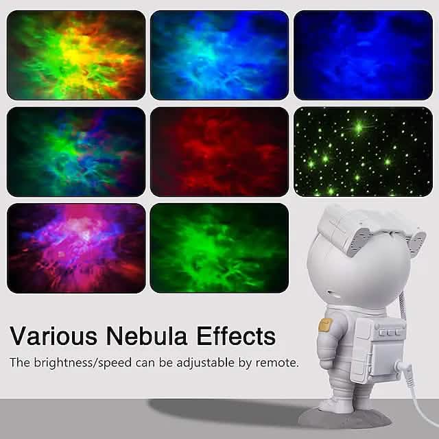 Astronaut Galaxy Starry Sky Projector with Timer Remote by DailySale