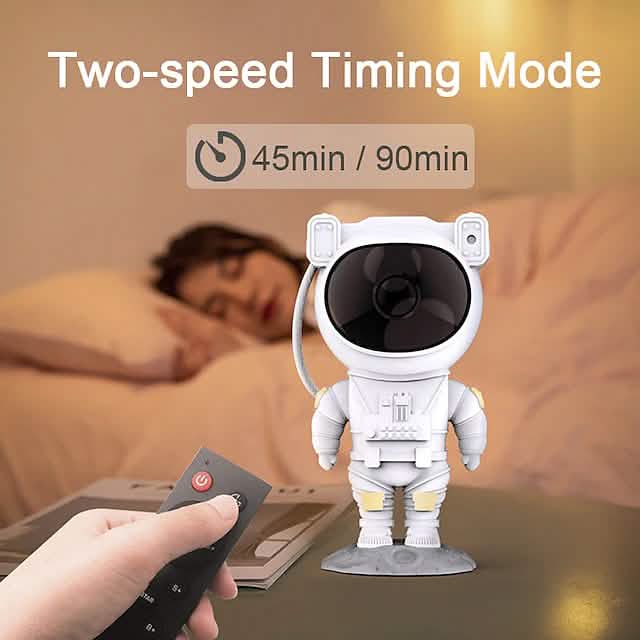 Astronaut Galaxy Starry Sky Projector with Timer Remote by DailySale