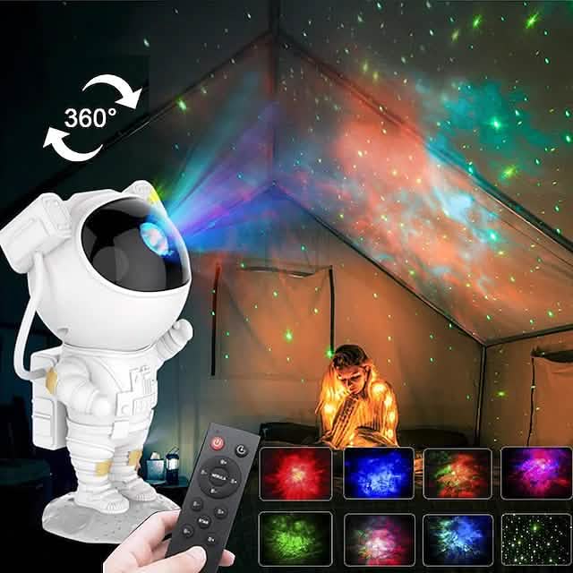 Astronaut Galaxy Starry Sky Projector with Timer Remote by DailySale