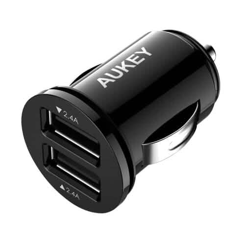 Aukey Universal True AiPOWER 24W 4.8A Dual Port Car Charger (Refurbished) by DailySale