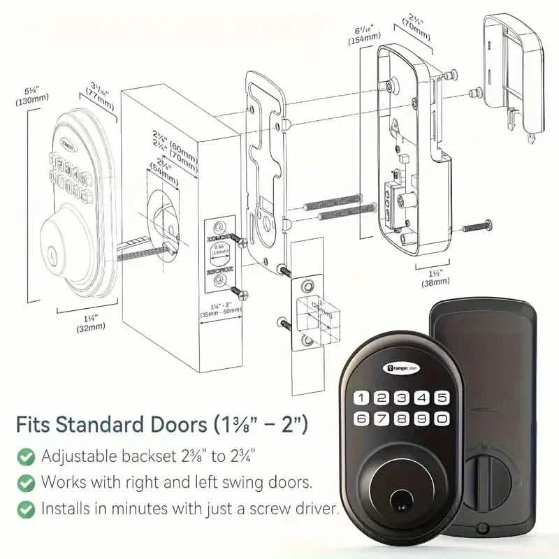 Auto Smart Keypad Door Lock Set by DailySale