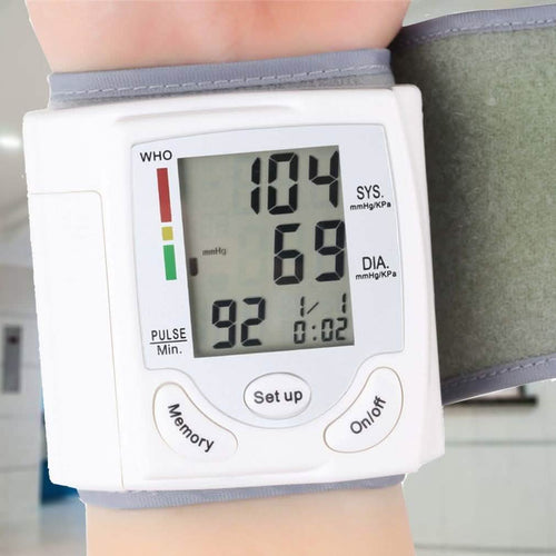 Automatic Digital Wrist Cuff Blood Pressure Monitor by DailySale