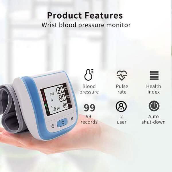 Automatic Digital Wrist Sphygmomanometer by DailySale