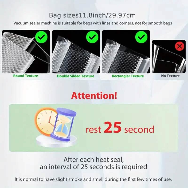 Automatic Food Vacuum Sealer Bag Bundle Machine by DailySale