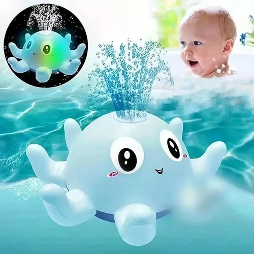 Automatic Induction Water Spray Small Octopus with Light Music Play by DailySale