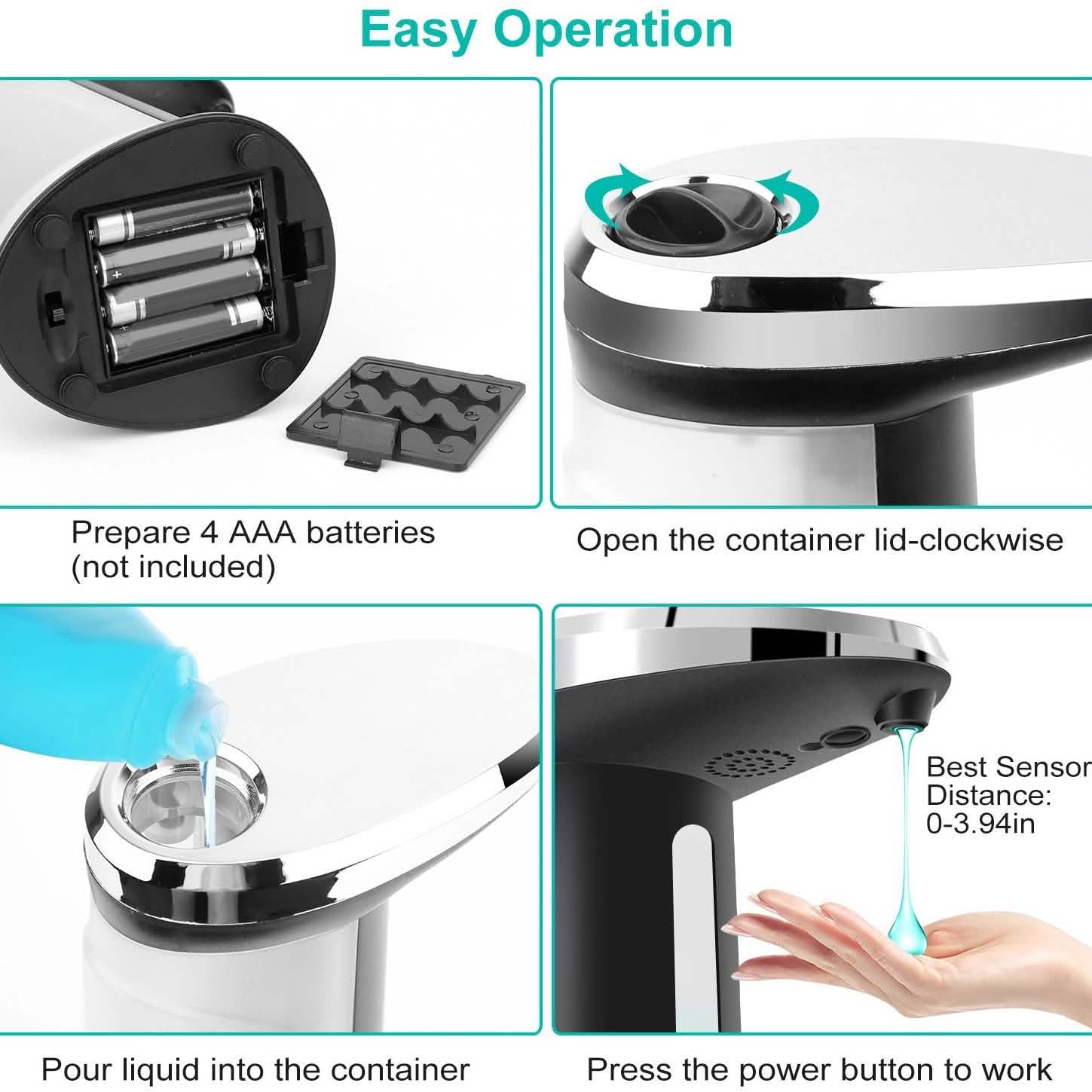 Automatic Soap Dispenser 400 ML/16.9 Oz by DailySale