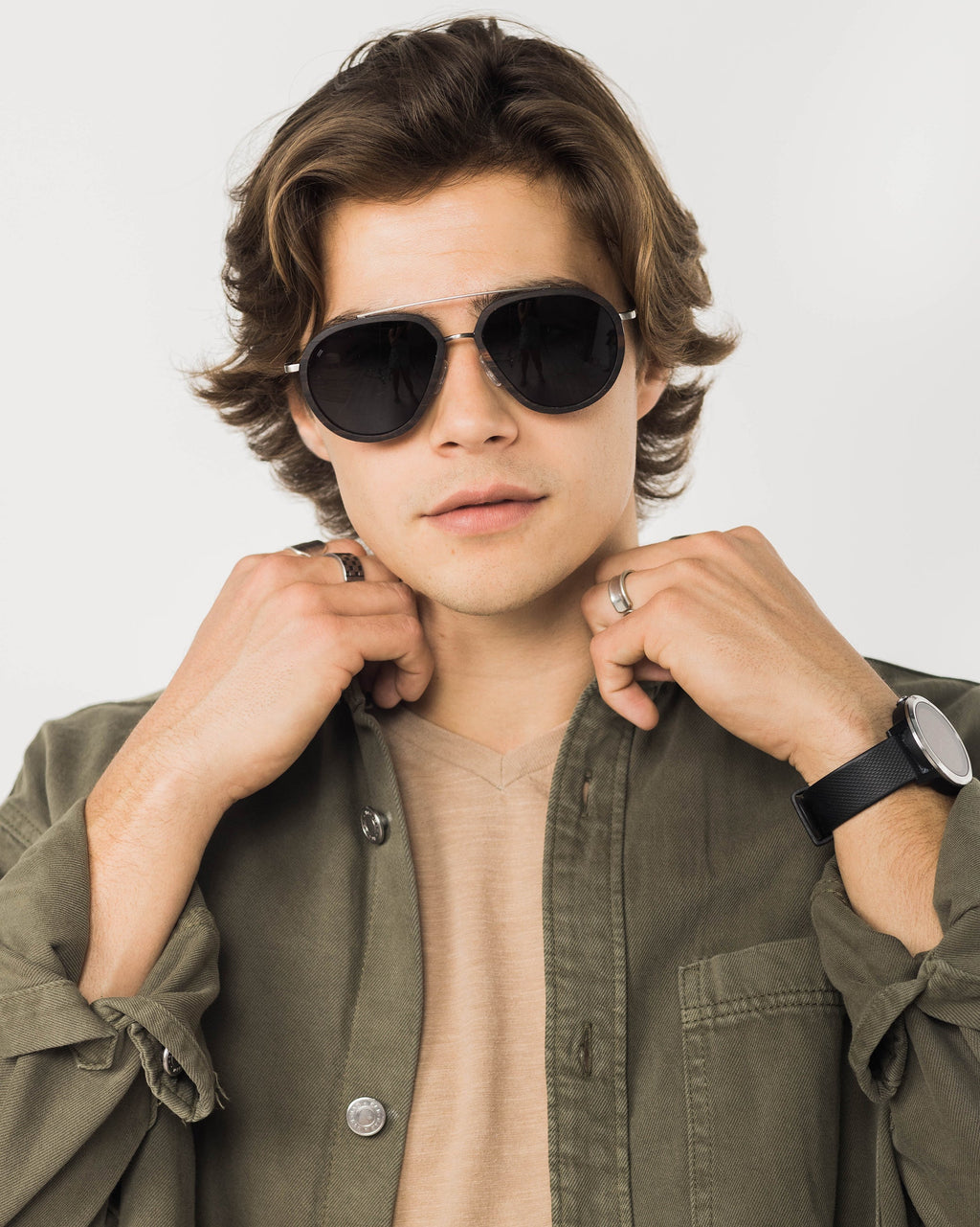 Aventura - Metal & Wood Sunglasses