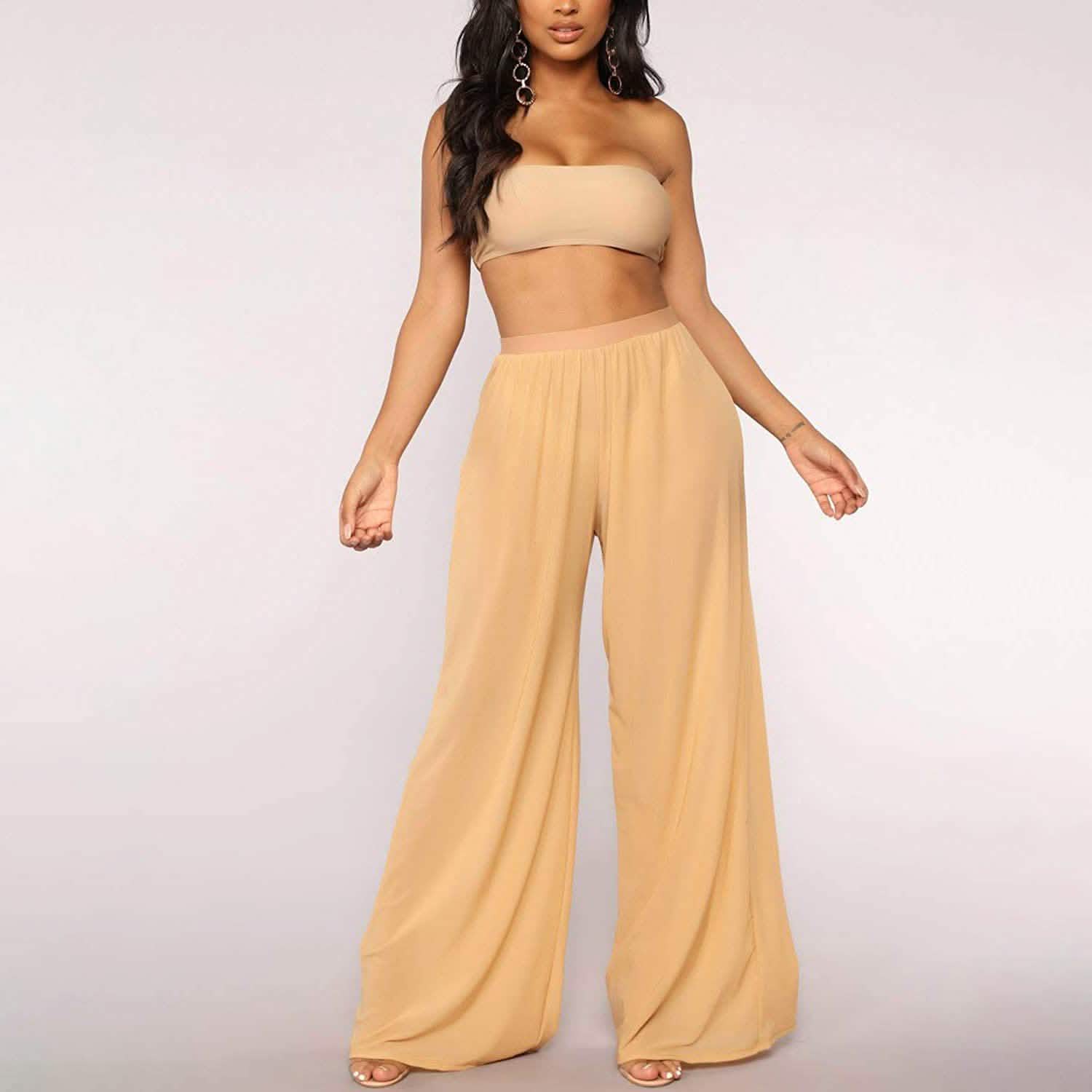 Awoscut Women See Through Sheer Mesh Pants by DailySale