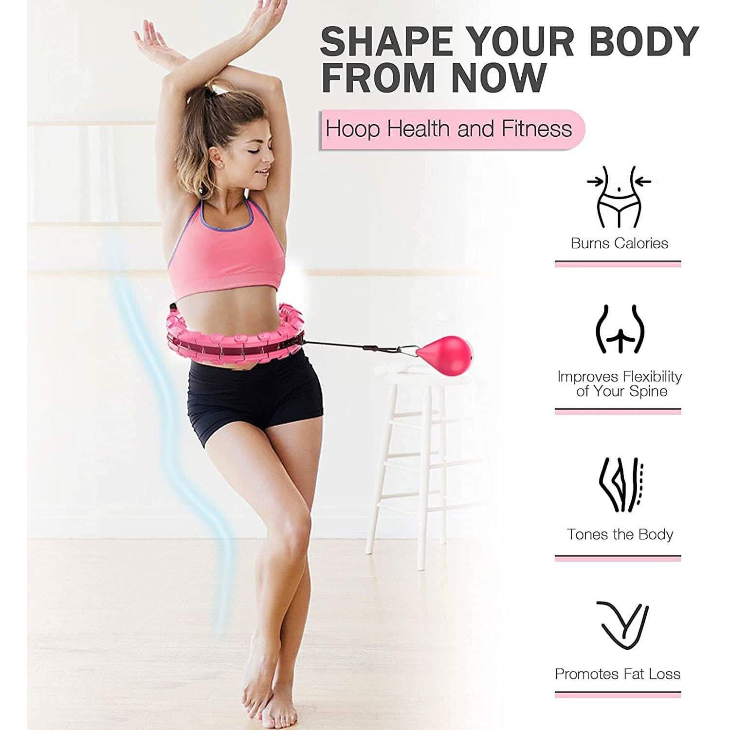 AZ GOGO Smart Hula Weighted Hoops by DailySale