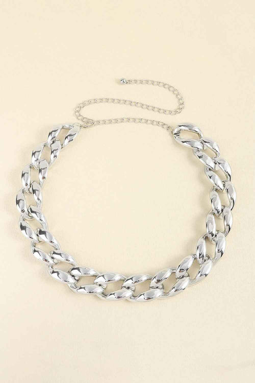 1.2" Width Acrylic Curb Chain Belt by Wild and Free Boutique