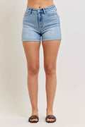 Judy Blue High-Waisted Slim Short with Cell Phone Back Pockets