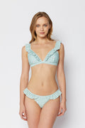 B2803-Gingham Daisy Lime by MARINA WEST SWIM