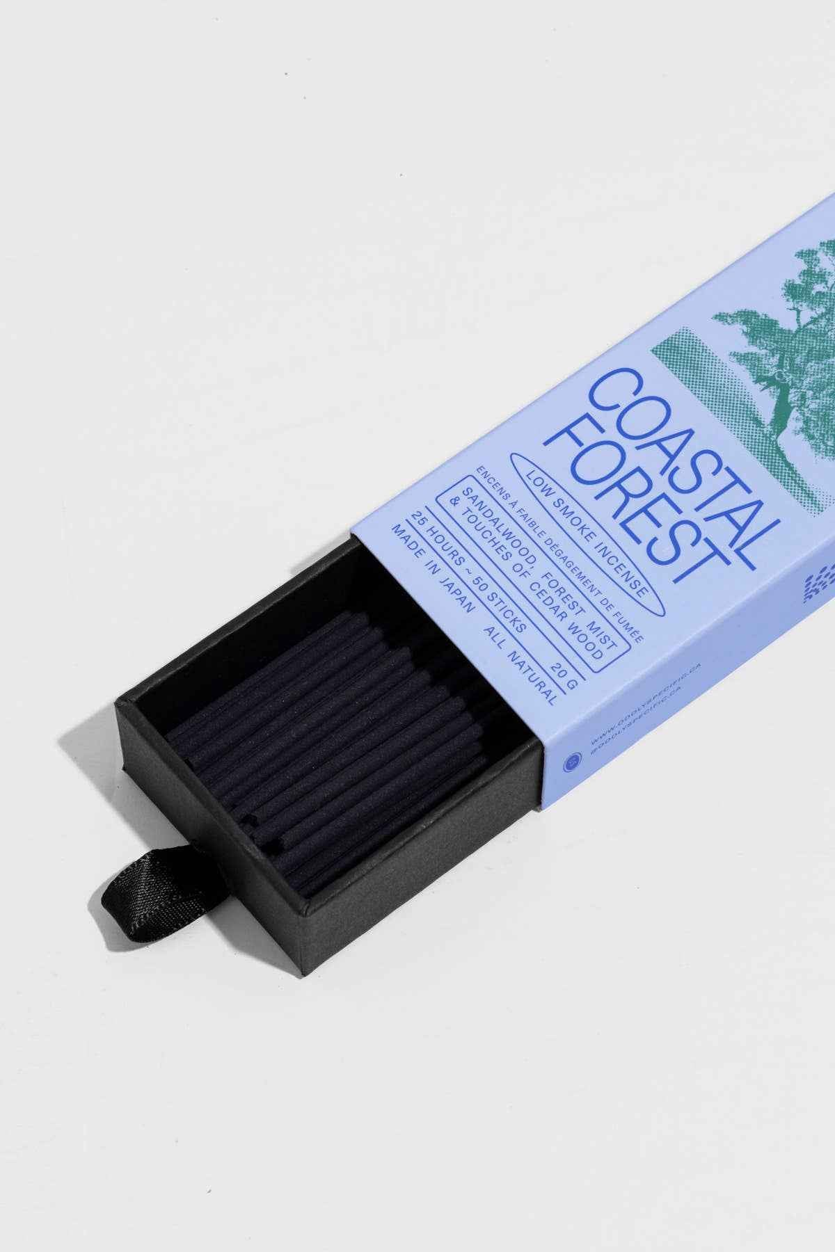 Low Smoke Incense, Made in Japan, Natural | Coastal Forest