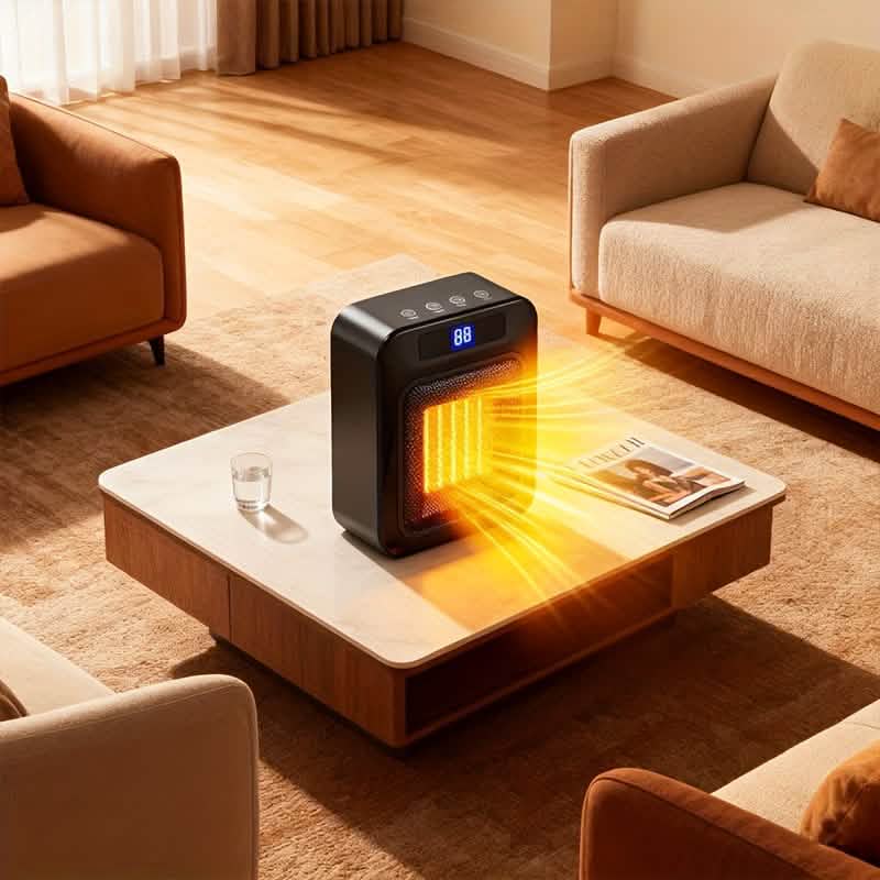 Space Heater for Indoor Use – 1500W Ceramic with Remote & Timer by DailySale