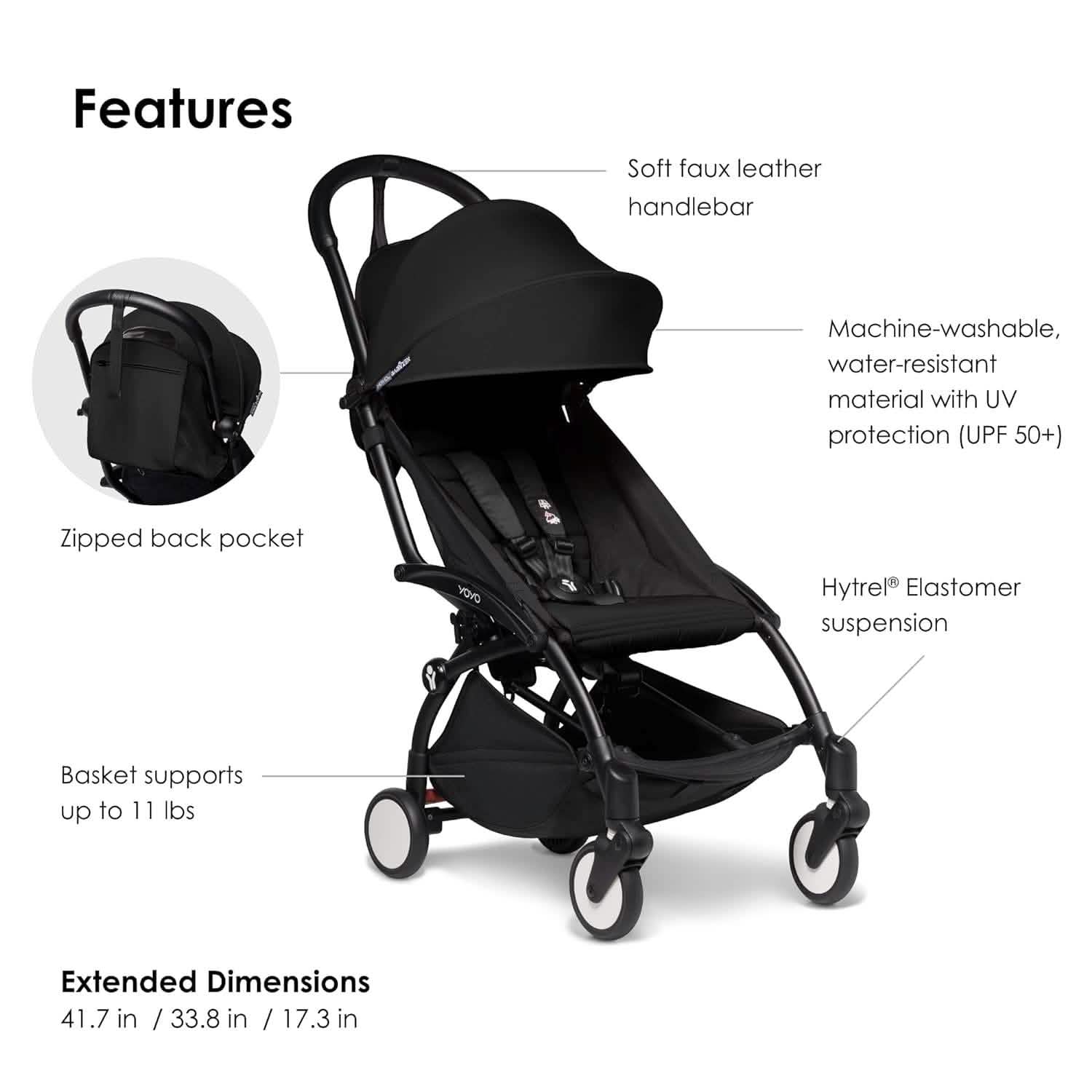 BABYZEN YOYO2 Stroller Lightweight & Compact - Black (Refurbished) by DailySale