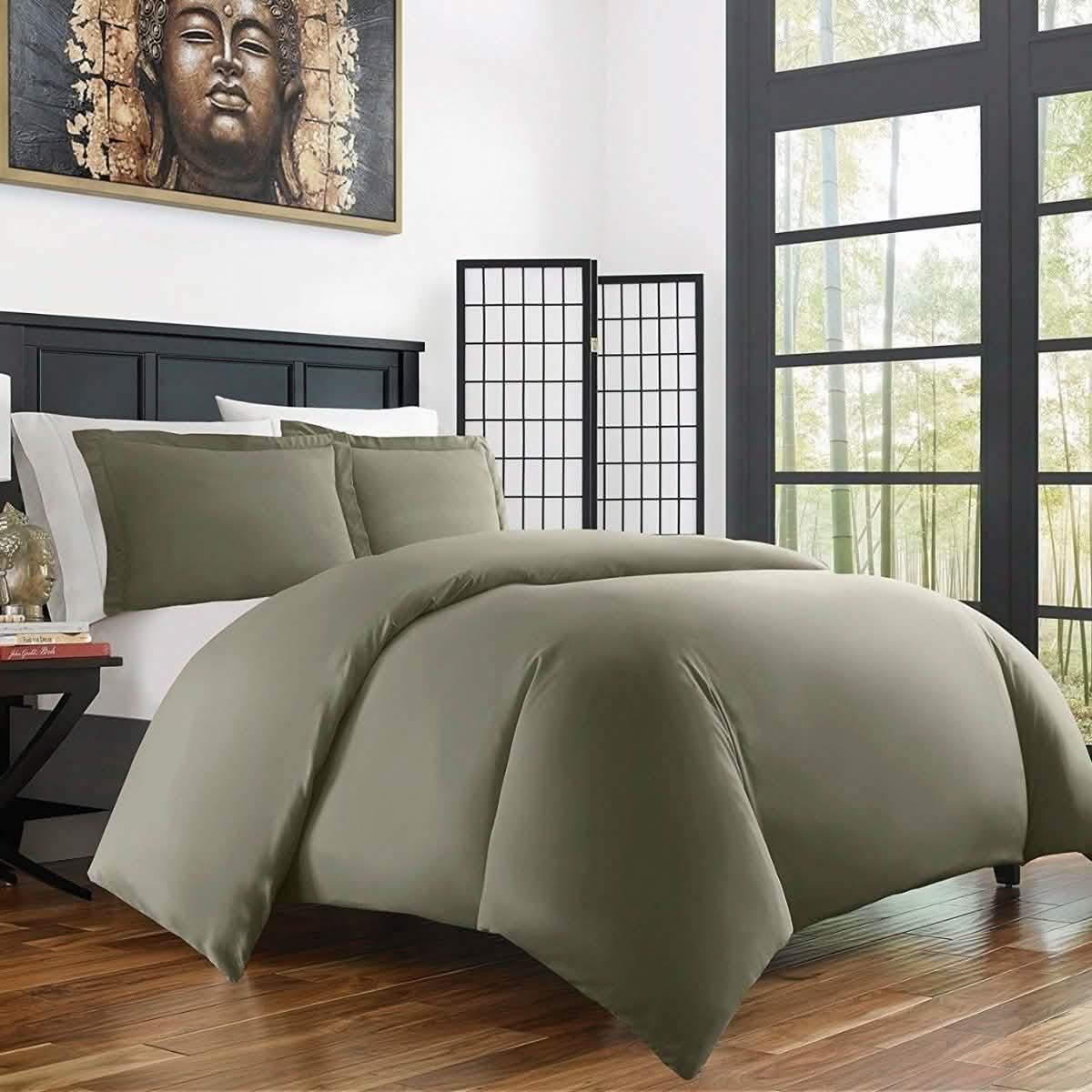 Bamboo Duvet Cover Set - Hypoallergenic - Assorted Sizes and Colors by DailySale