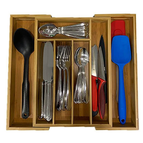 Bamboo Kitchen Drawer Organizer by DailySale