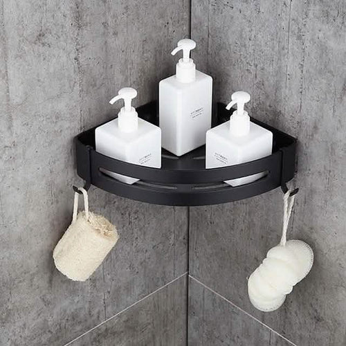 Bathroom Shelf Space Aluminum Wall Mount Triangle Shower Corner Storage Rack by DailySale