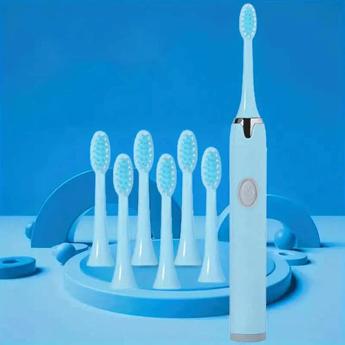 Battery Operated Toothbrush Kit with 6 Soft Bristles by DailySale