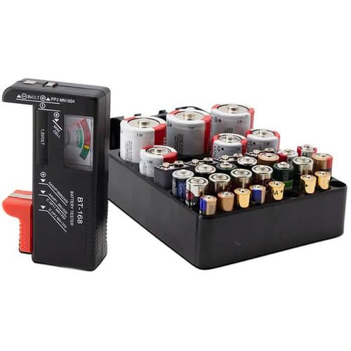 Battery Tester and Storage Case Organizer by DailySale