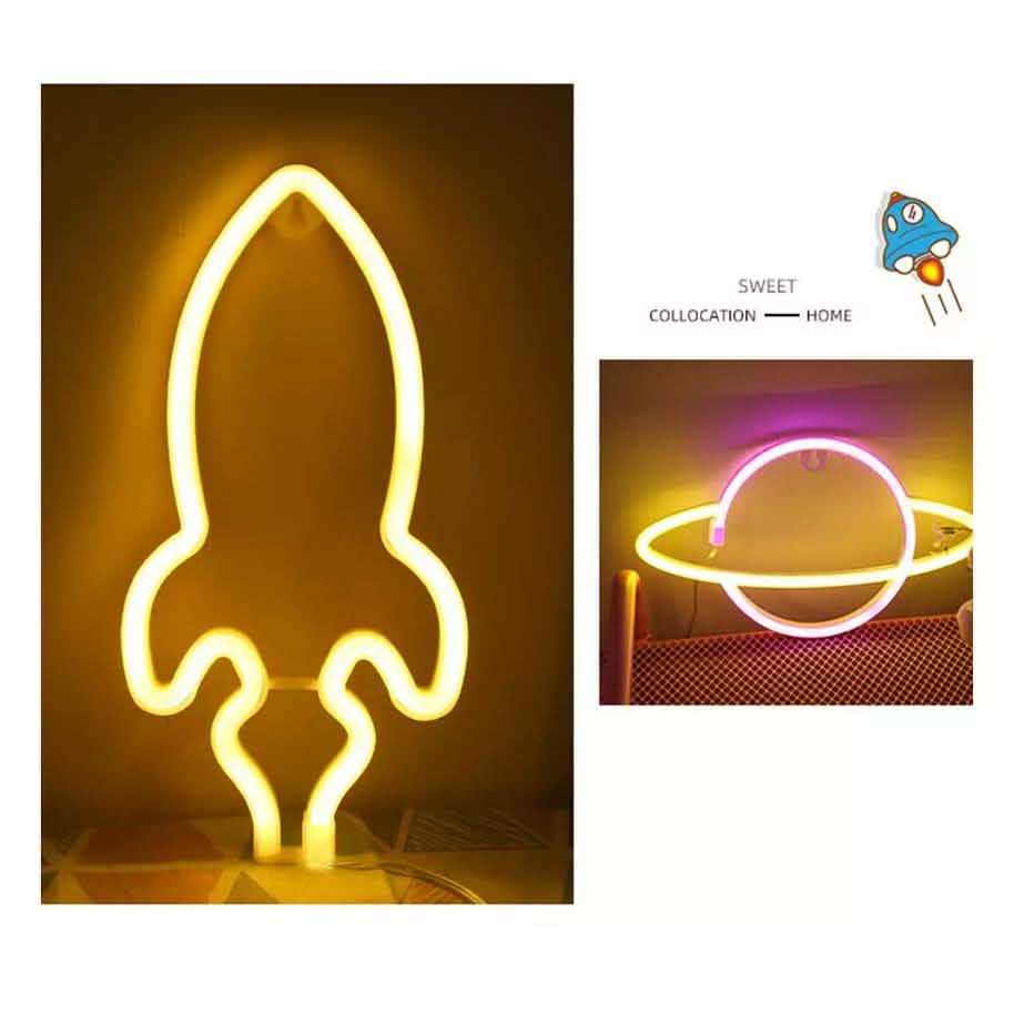 Battery USB LED Neon Light Wall Signs Night Home Decor by DailySale