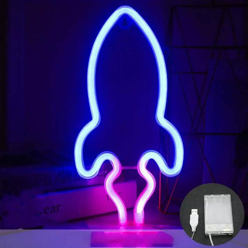 Battery USB LED Neon Light Wall Signs Night Home Decor by DailySale