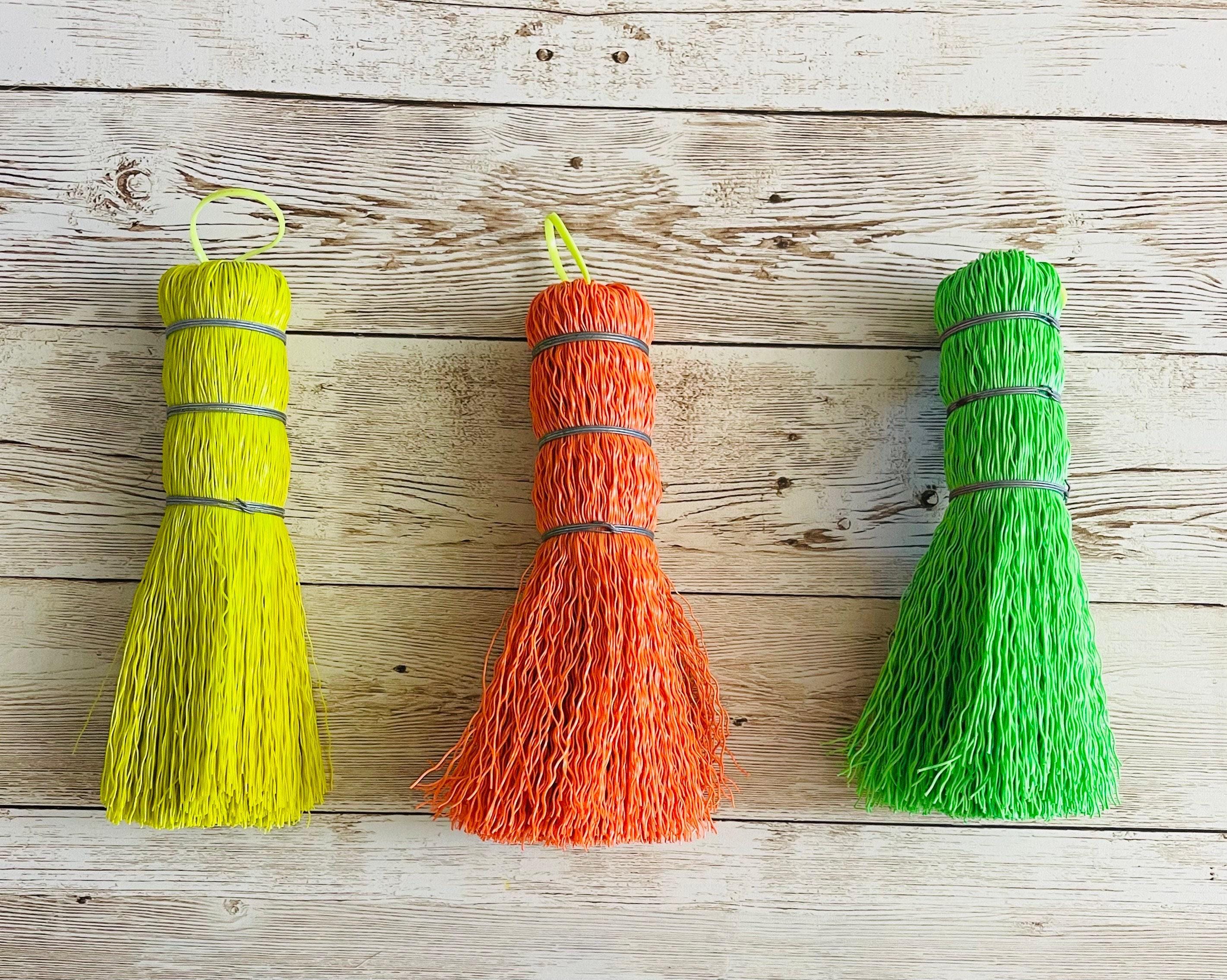 3x Mexican Plastic Brush Scrubber 3 Escobetas de Plastico by Chica Mexico