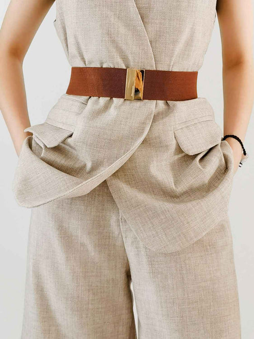Alloy Buckle Elastic Belt by Wild and Free Boutique
