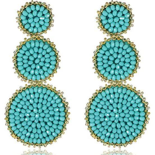 Beaded Drop Earrings Statement Seed Bead Earring by DailySale