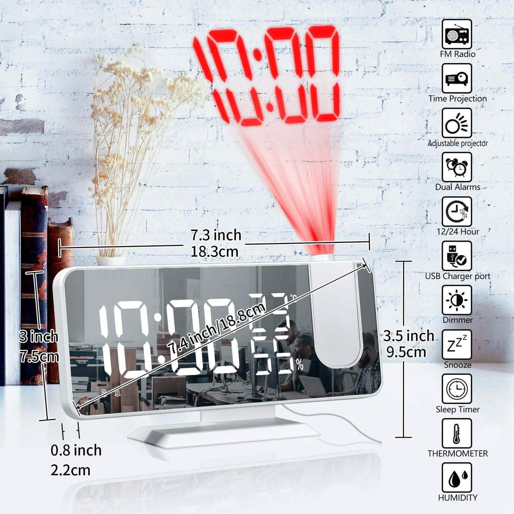 Bedroom Projection Digital Alarm Clock by DailySale