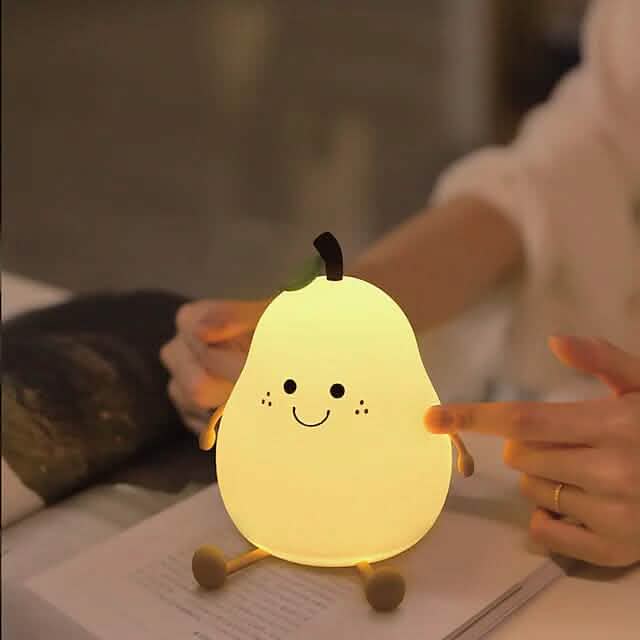 Bedroom Sleeping Bedside Tap Light LED Pear Shape Night Light by DailySale