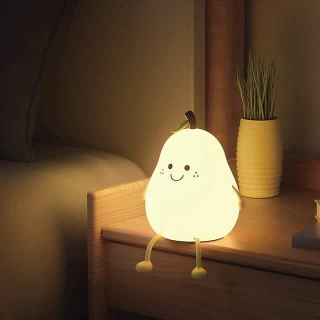 Bedroom Sleeping Bedside Tap Light LED Pear Shape Night Light by DailySale