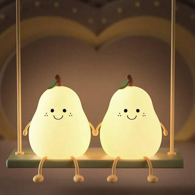 Bedroom Sleeping Bedside Tap Light LED Pear Shape Night Light by DailySale