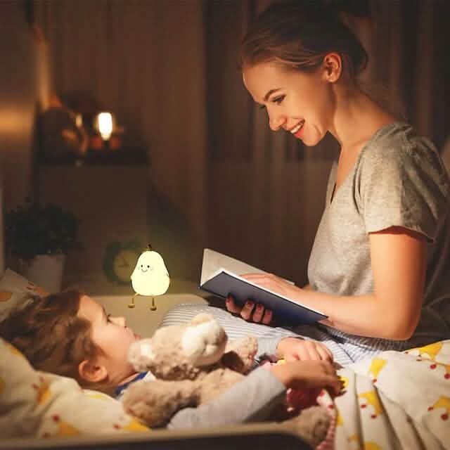 Bedroom Sleeping Bedside Tap Light LED Pear Shape Night Light by DailySale