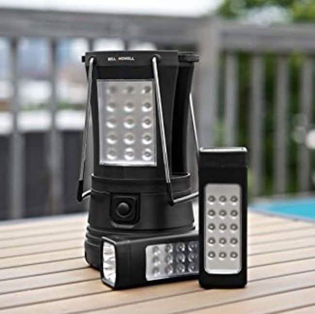 Bell + Howell 70 LED 7 Inch Super Bright Power Lantern with Dual Flashlights by DailySale