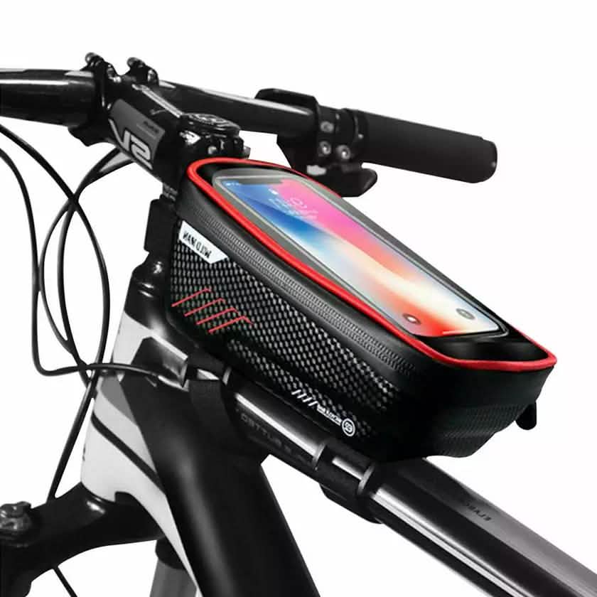 Bicycle Top Tube Frame Bag MTB Waterproof Phone Holder Case by DailySale