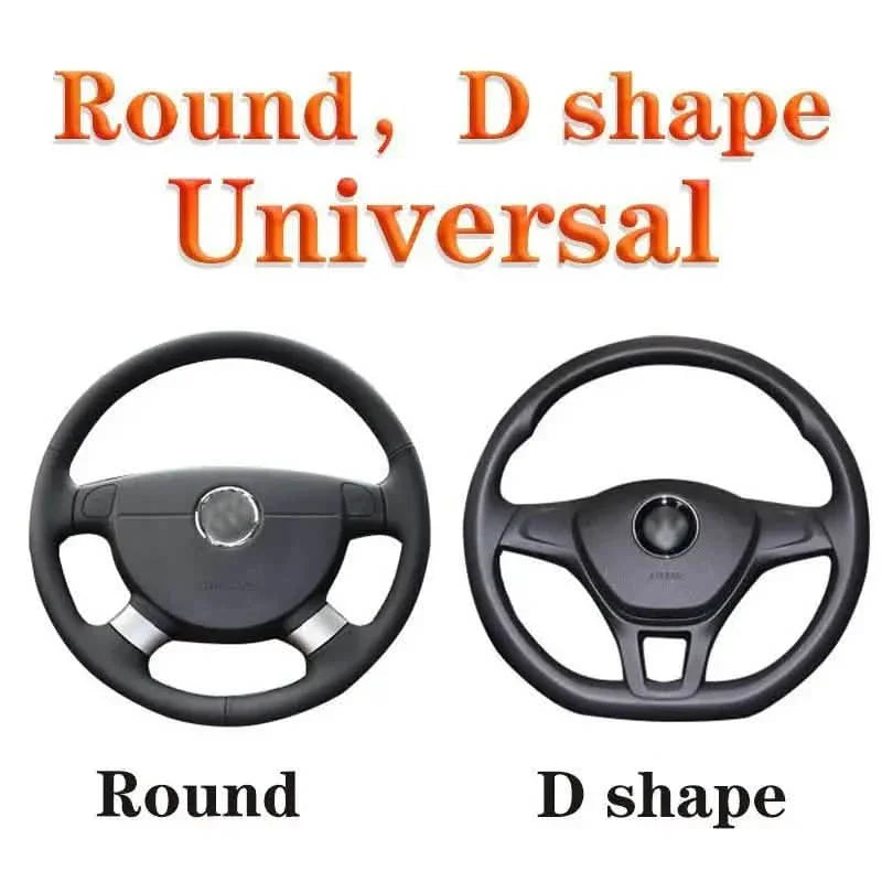 Bling Soft Leather Car Steering Wheel Cover Non-Slip Heat And Cold Protector by DailySale