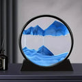Blue Quicksand Art Glass Ornament - 3D Moving Sand Painting by DailySale