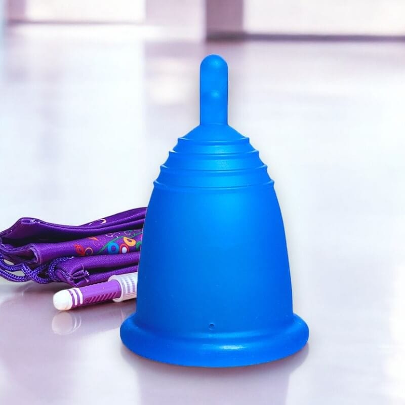 Small MeLuna Menstrual Cup for Teens, Stem Me Luna
