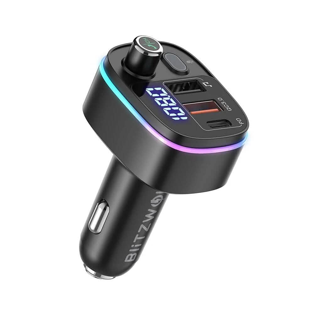 Bluetooth V5.0 FM Transmitter USB Car Charger by DailySale