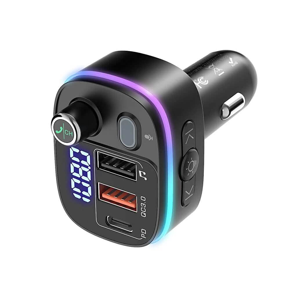 Bluetooth V5.0 FM Transmitter USB Car Charger by DailySale