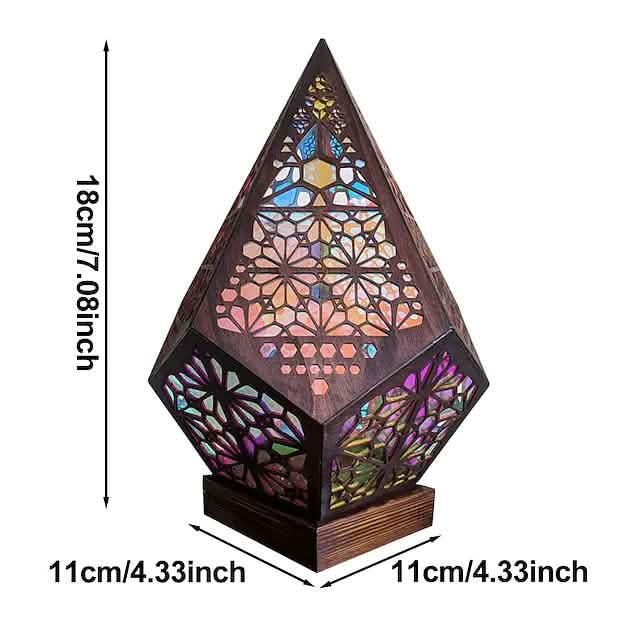 Bohemian Diamond Pole Star Projector Night Light by DailySale