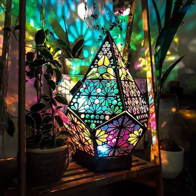 Bohemian Diamond Pole Star Projector Night Light by DailySale