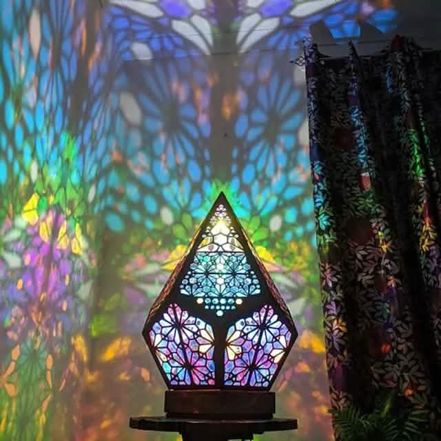 Bohemian Diamond Pole Star Projector Night Light by DailySale