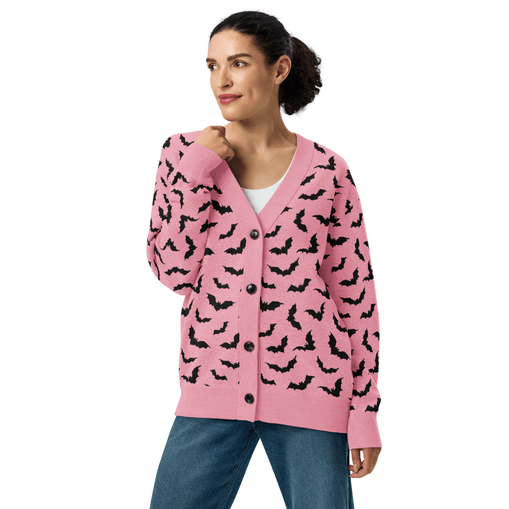 Bubblegum Bats Knit Cardigan by Goth Cloth Co.