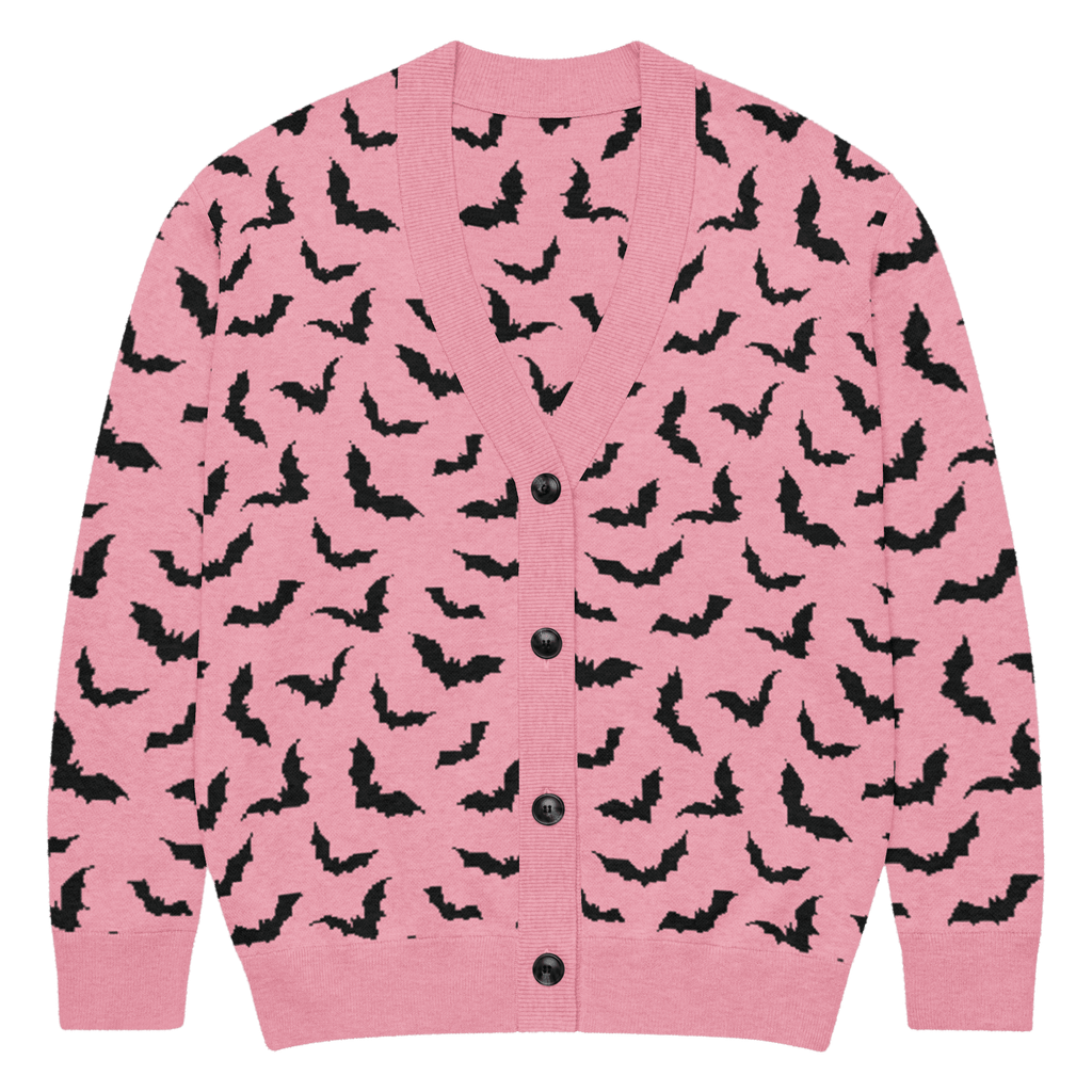 Bubblegum Bats Knit Cardigan by Goth Cloth Co.