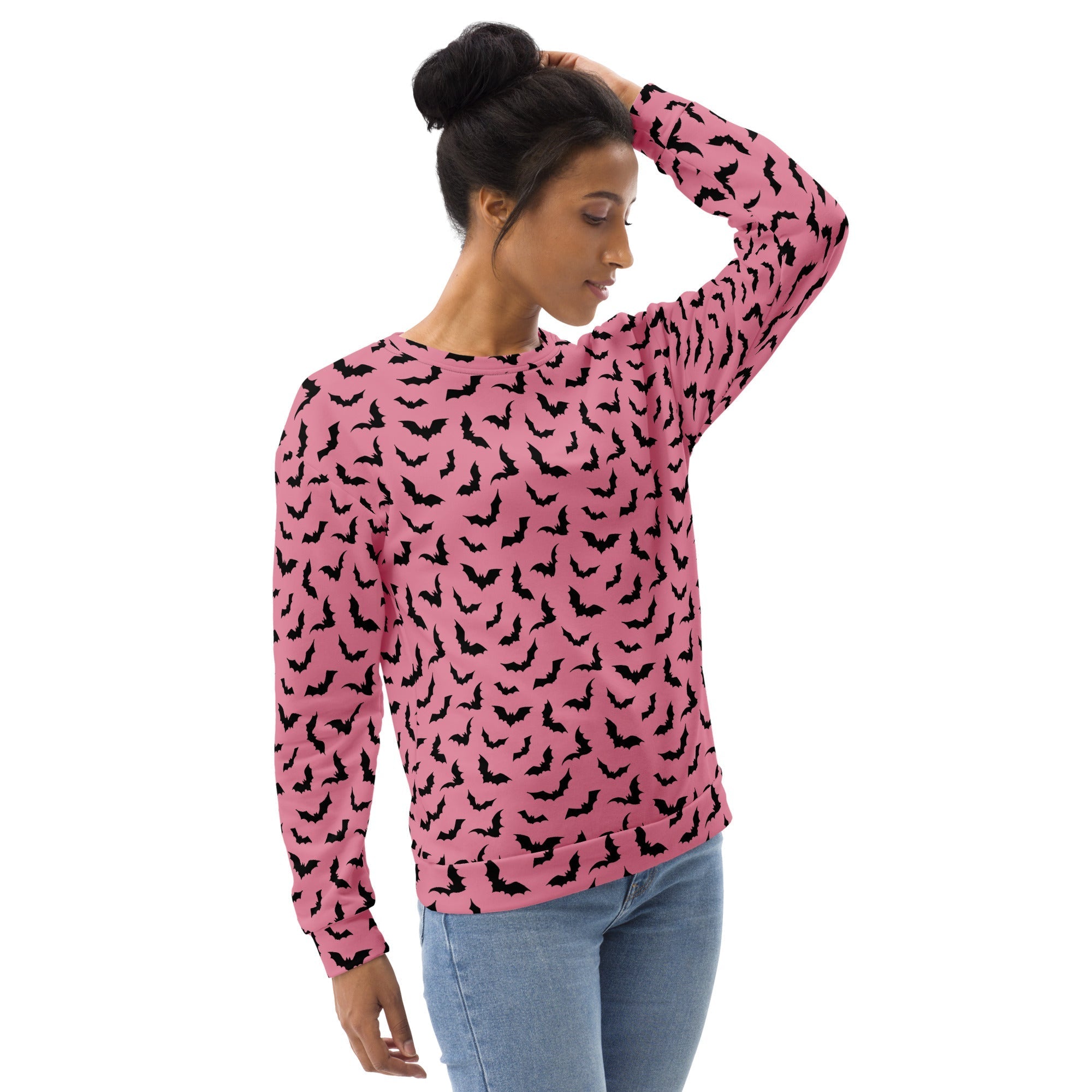 Bubblegum Bats Unisex Sweatshirt by Goth Cloth Co.