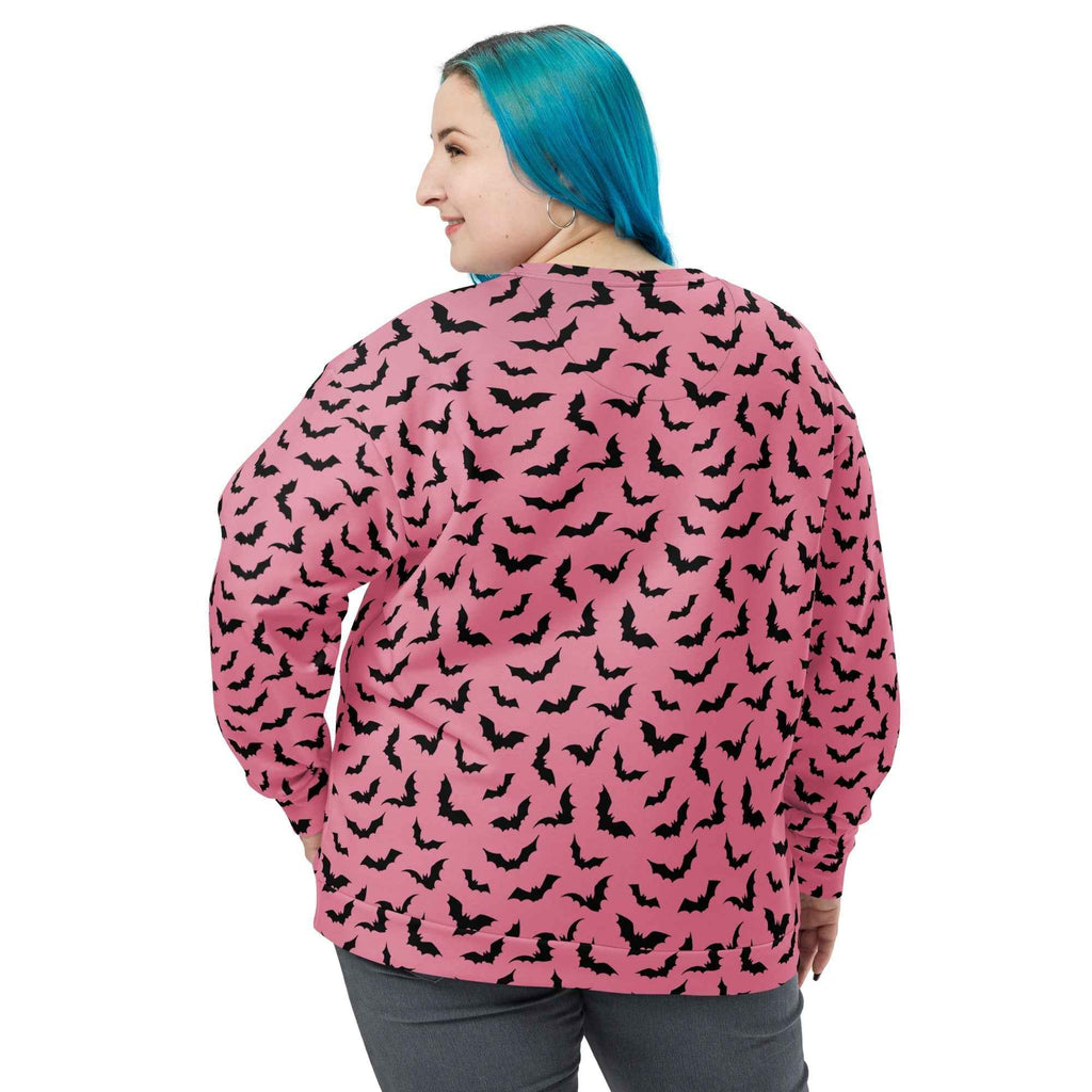 Bubblegum Bats Unisex Sweatshirt by Goth Cloth Co.